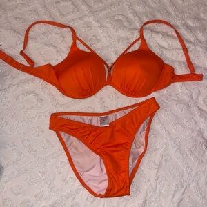 Orange Venus Swimsuit top and bottom